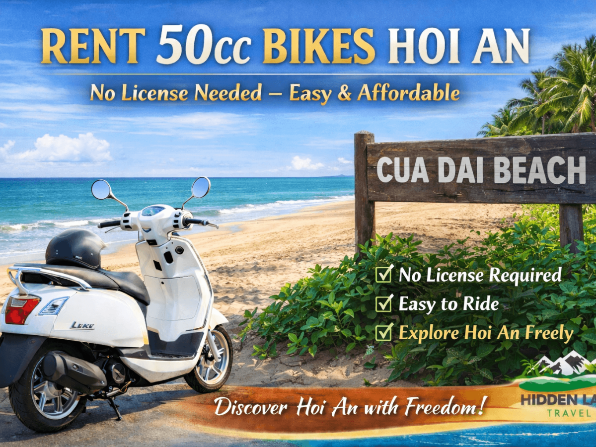 Rent 50cc scooter in hoi an